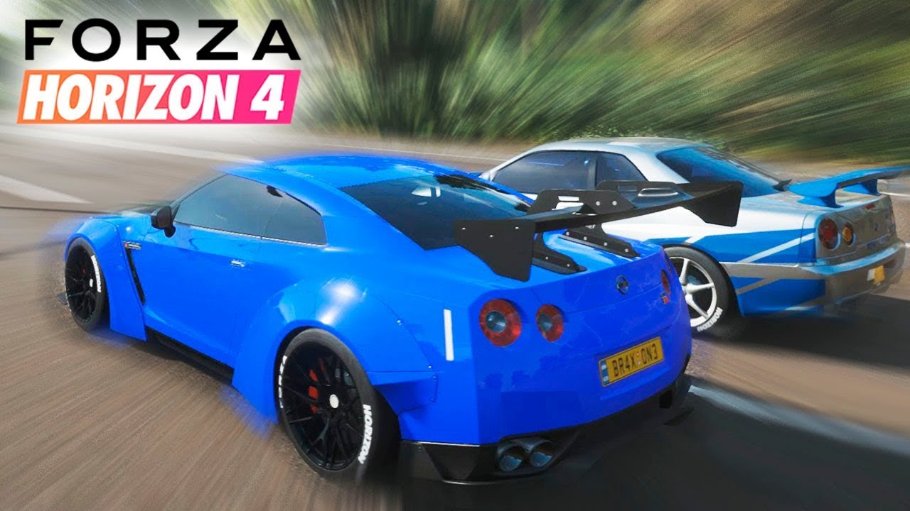 Nissan GT-R R35 VS  Nissan GT-R R34 | Forza horizon 4 | BraxXter