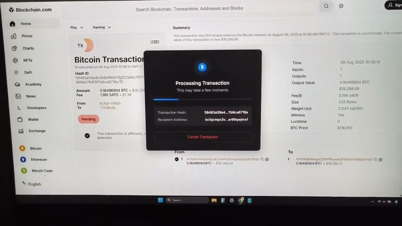 UNCONFIRMED BITCOIN TRANSACTION SCRIPT 2025/2026