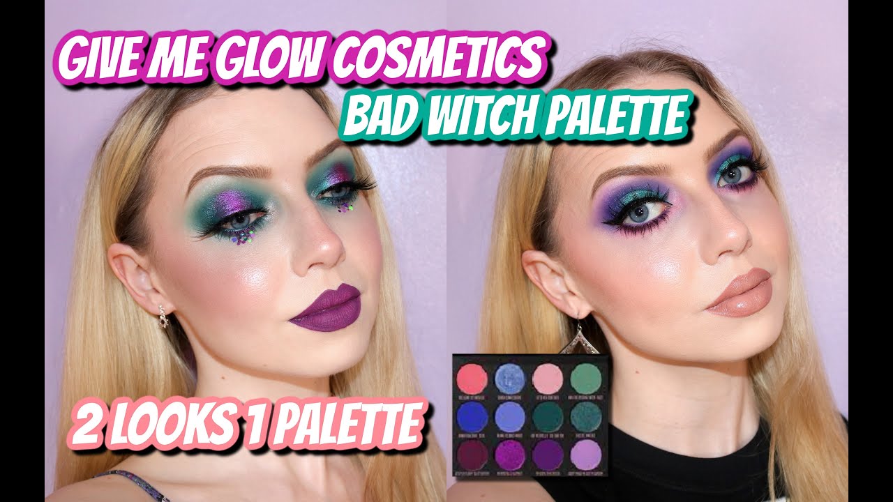 GIVE ME GLOW COSMETICS BAD WITCH PALETTE | 2 LOOKS 1 PALETTE