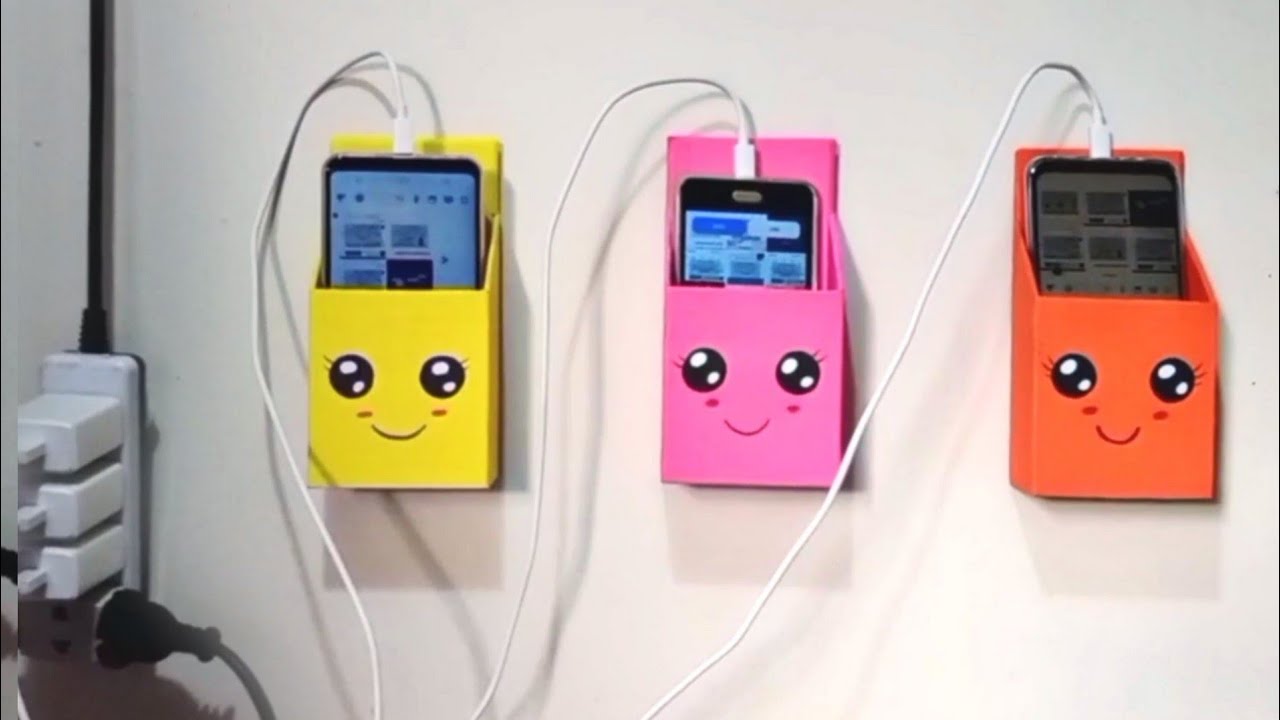 Easy DIY mobile charging holder Cute and kawai