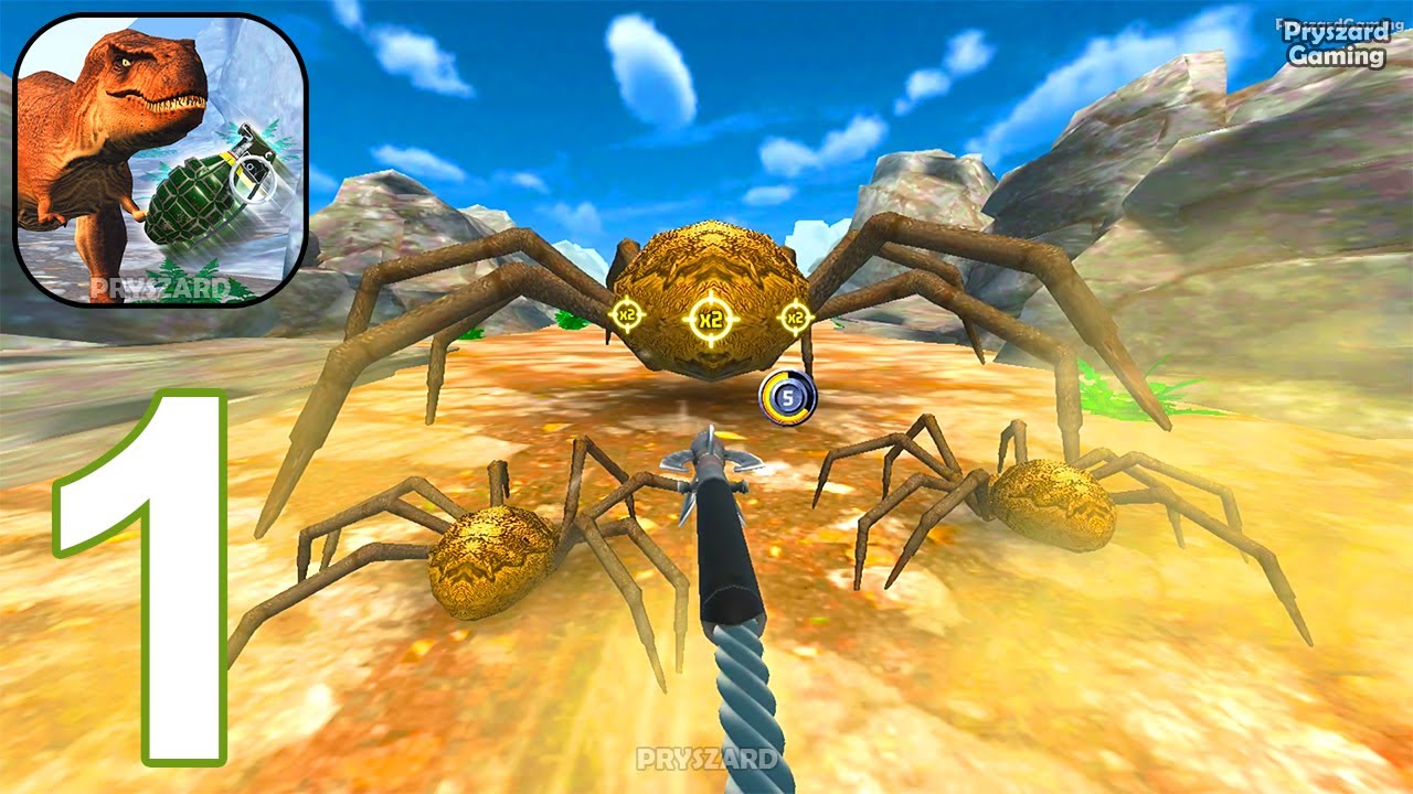 Monster Chase - Gameplay Walkthrough Part 1 Epic Dino & Spider Chase (iOS, Android Gameplay)