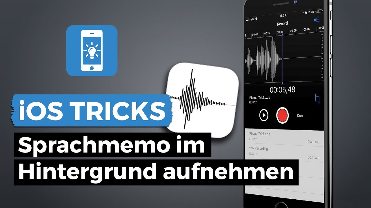 Sprachmemo unter iOS 8 am iPhone im Hintergrund aufnehmen | iPhone-Tricks.de
