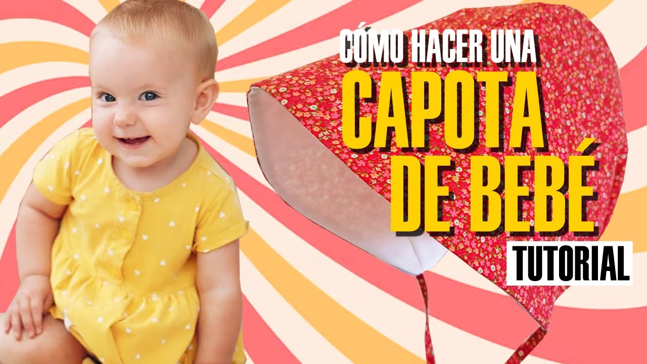 C&oacute;mo hacer un Sombrero o Capota de beb&eacute; | Patr&oacute;n GRATIS | Para regalar o vender #diy #f&aacute;cil #costura