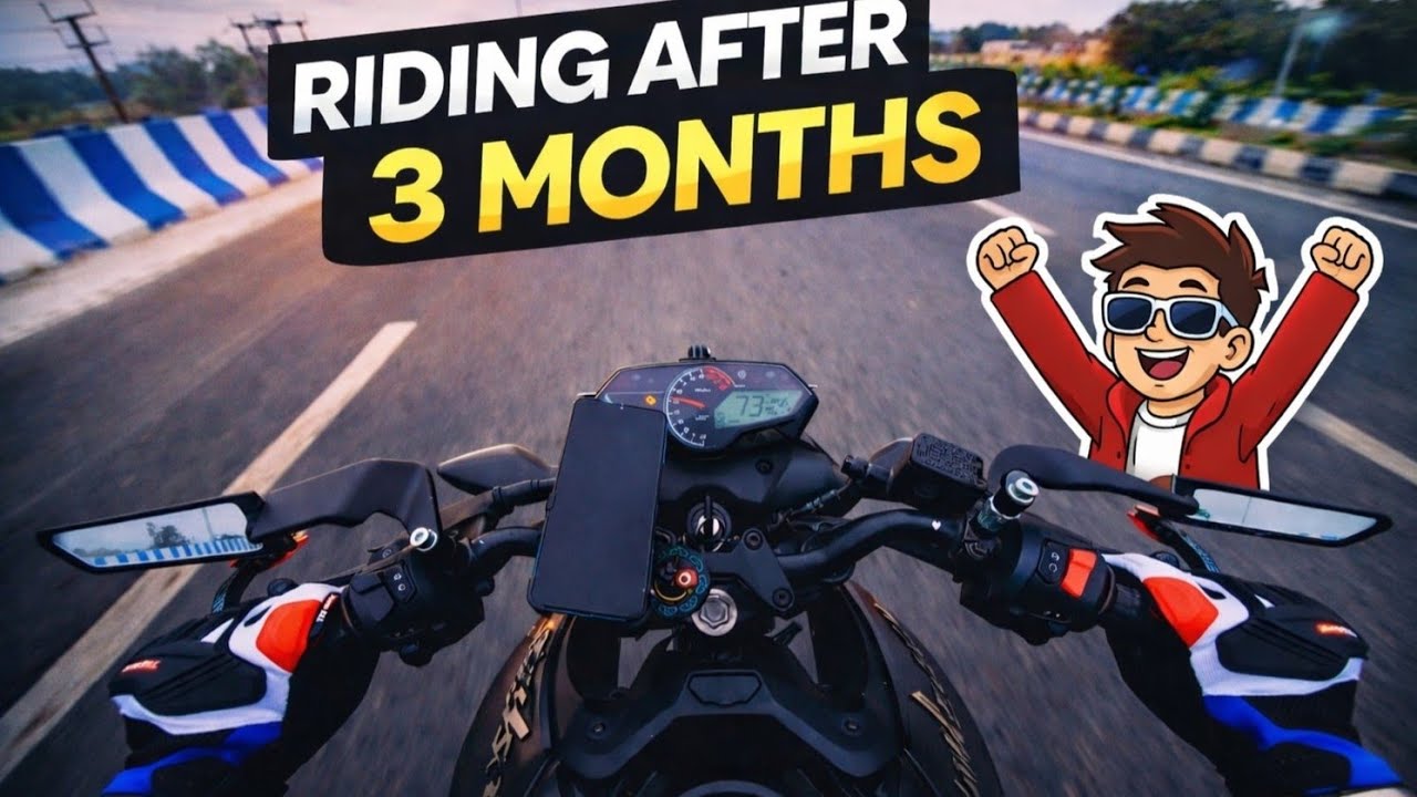 RIDING MY MOTORCYCLE AFTER 3 MONTHS | PULSAR N160