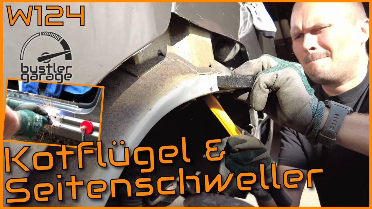 Mercedes Benz W124 250D | Kotflügel und Seitenschweller hinten links | Pt. 06