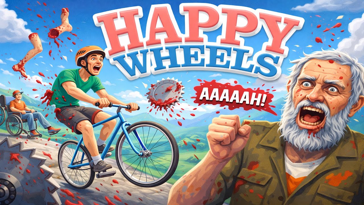 Gameplay random en Happy Wheels que NO esperaba