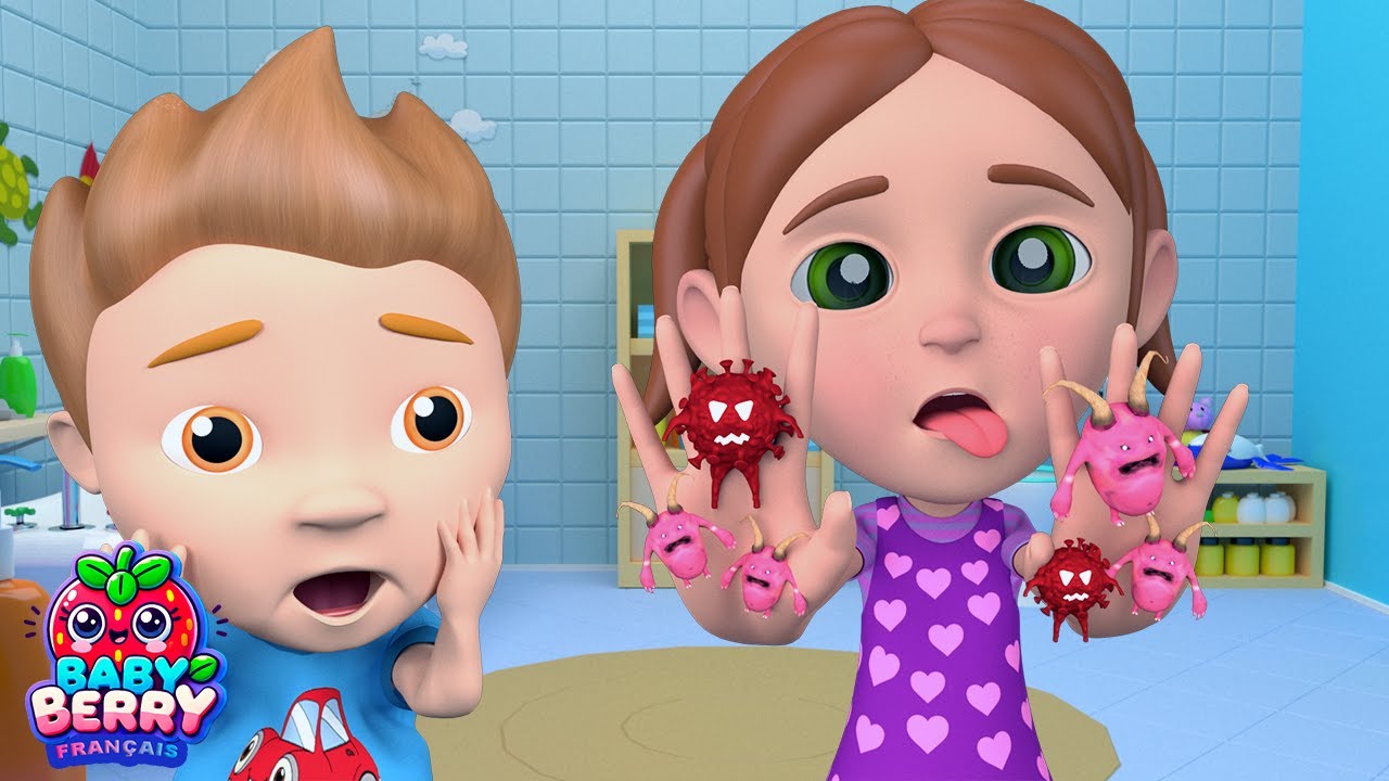 Les microbes invisibles : Chanson amusante pour bien se laver les mains 🧼👐