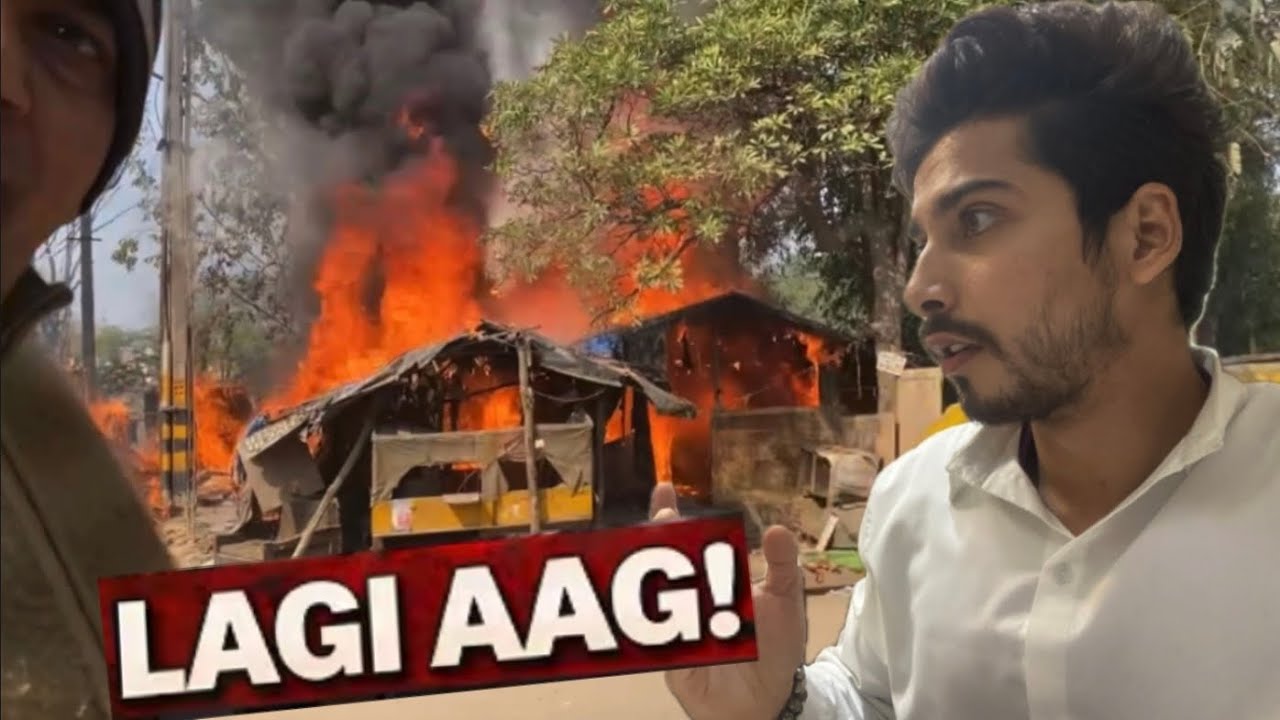 Delhi📍Nihal vihar ki puri jhuggi mein lagi 😱aag🔥🧯