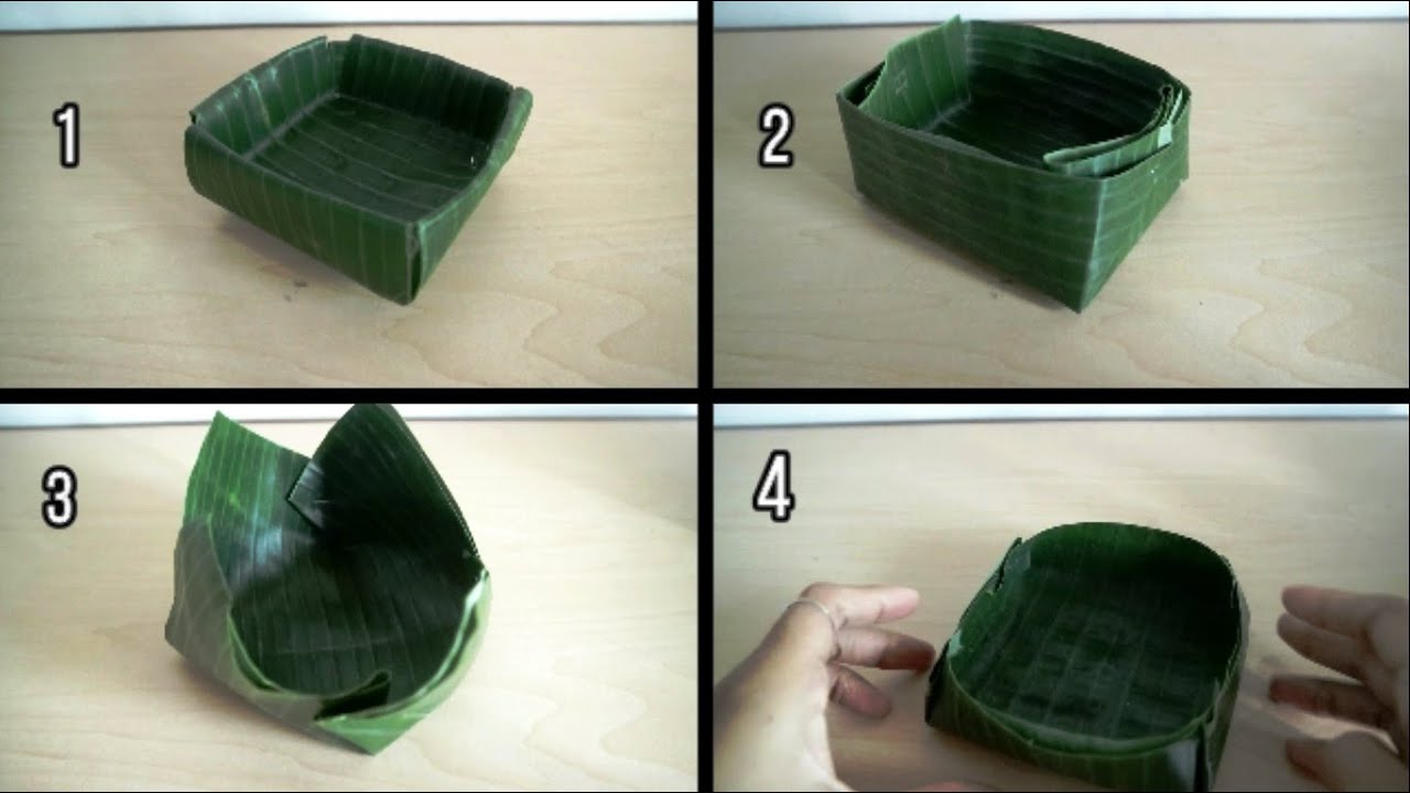 tutorial || cara membuat TAKIR dari daun pisang