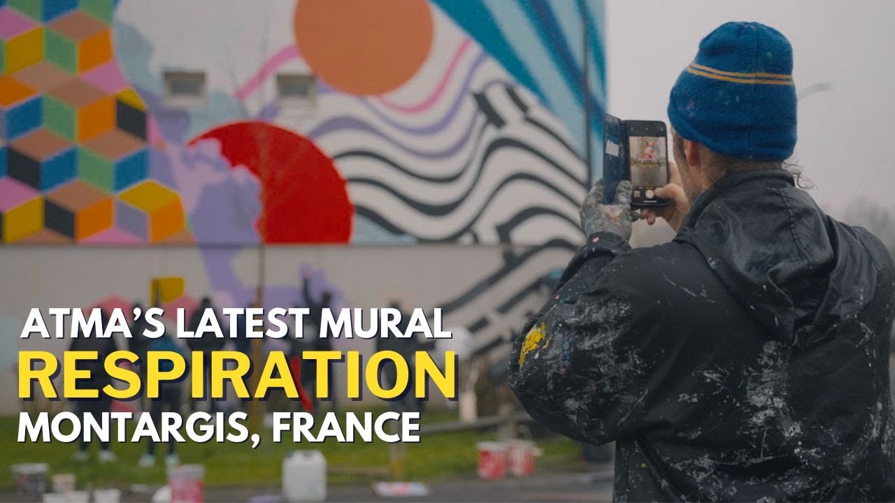 ATMA’s latest mural ”Respiration” in Montargis, France | YAFE