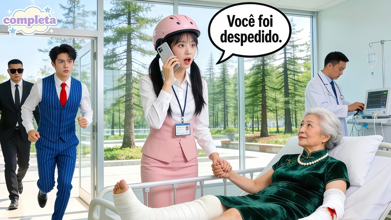 1º dia, estagiária é demitida por levar idosa ao hospital; surpresa, é avó do CEO—virada!