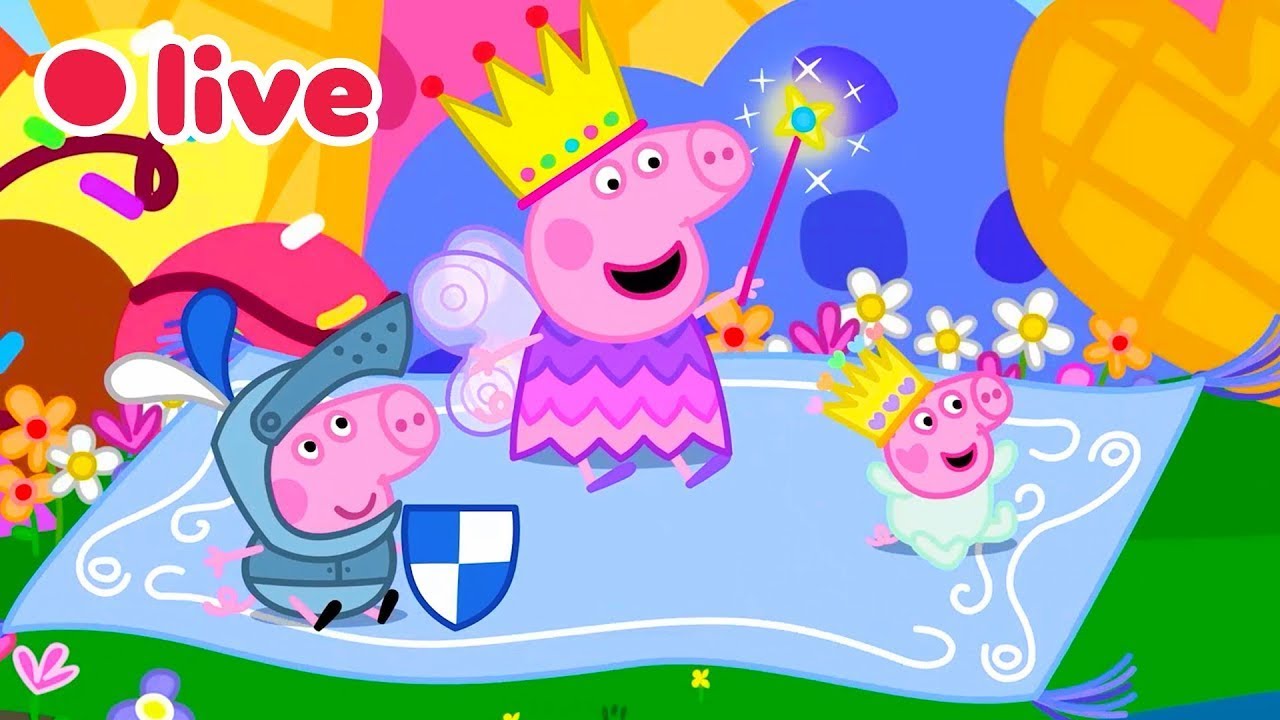 🔴 Peppa Pig BEBÊ EVIE Episódios AO VIVO 🍼 Melhores Momentos da Evie 💛 Desenhos Infantis