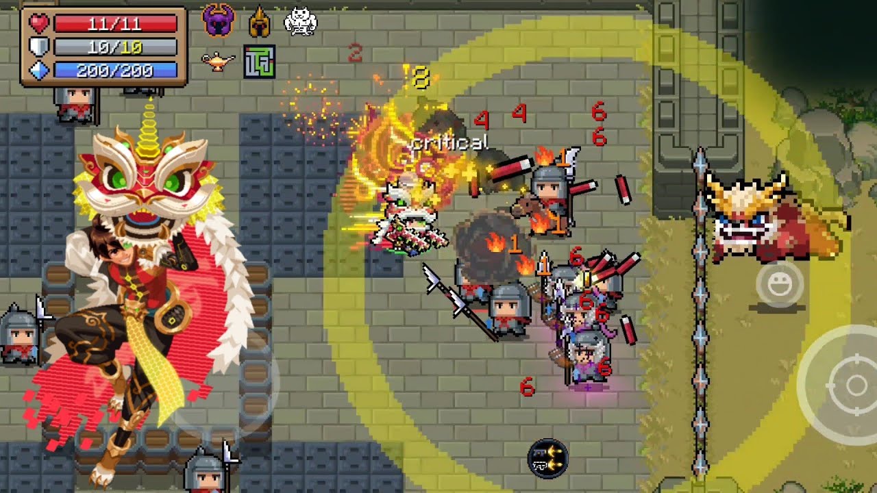 Soul Knight | Knight's skin Showcase: LionLeaper Yunxiao | Ancient Battleground biome