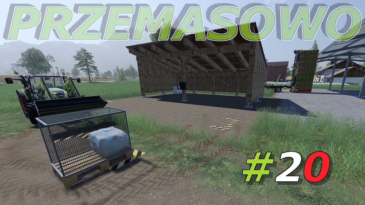 Wiata na wełnę , żniwa owsa Przemasowo Farming Simulator 19 #20 pl