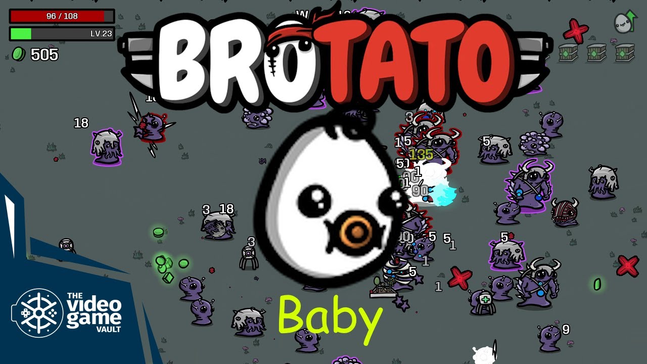 Brotato Abyssal Terrors - Baby - Danger 0 { PC - 1440 60fps - No Commentary }