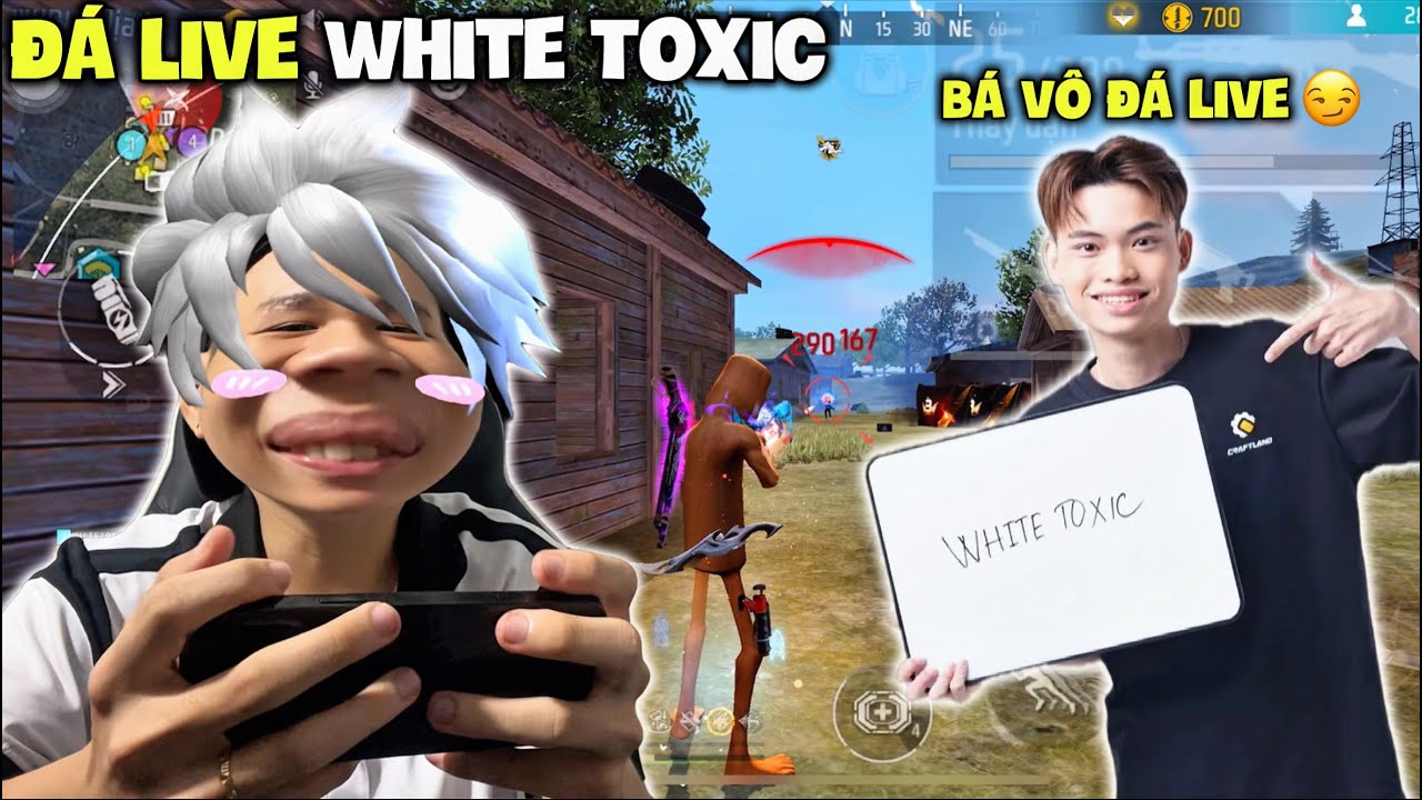 [Free Fire] CÙNG TRÙM MÓC LỚP ĐÁ LIVE DÍ DÍ IDO WHITE TOXIC KHÓC THÉT LUÔN
