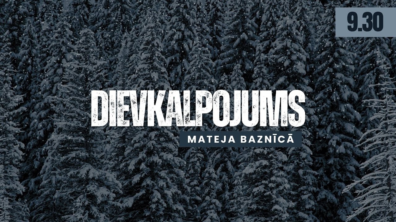 ES ESMU DZĪVĪBAS MAIZE | 9:30 | Tiešraide no Rīgas Mateja draudzes