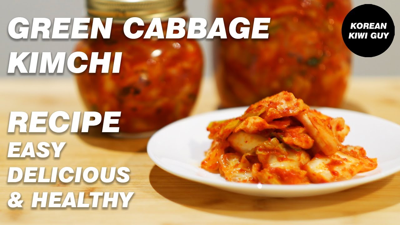 (KOR/JP cc) How to make Green Cabbage Kimchi | EASY | DELICIOUS | HEALTHY!