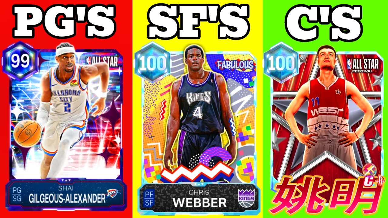 TOP 5 BEST CARDS AT EACH POSITION IN NBA 2K26 MYTEAM!