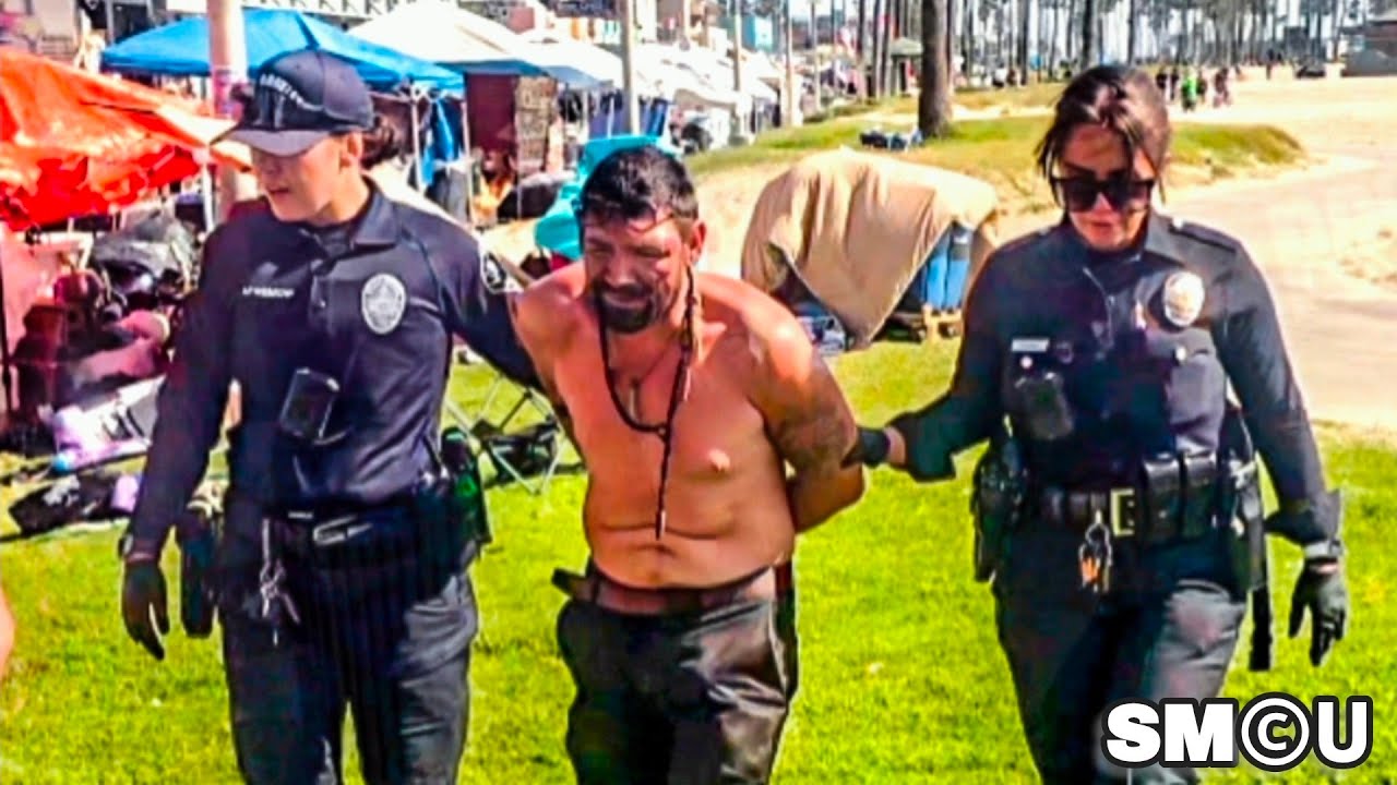 𝗗𝗥𝗔𝗚𝗢𝗡 𝗔𝗥𝗥𝗘𝗦𝗧: LAPD Take “Dragon” Into Custody at Venice Beach
