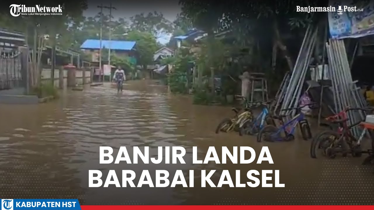 Waspada Debit Air Naik, Masjid Jadi Tempat Pengungsi Banjir di Barabai Kalsel