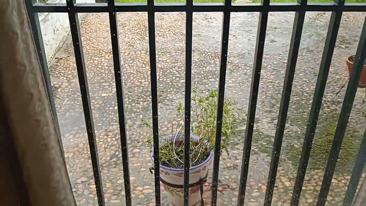 Lluvia abundante y potente en la llanura manchega de Manzanares Ciudad real 6 marzo 2026