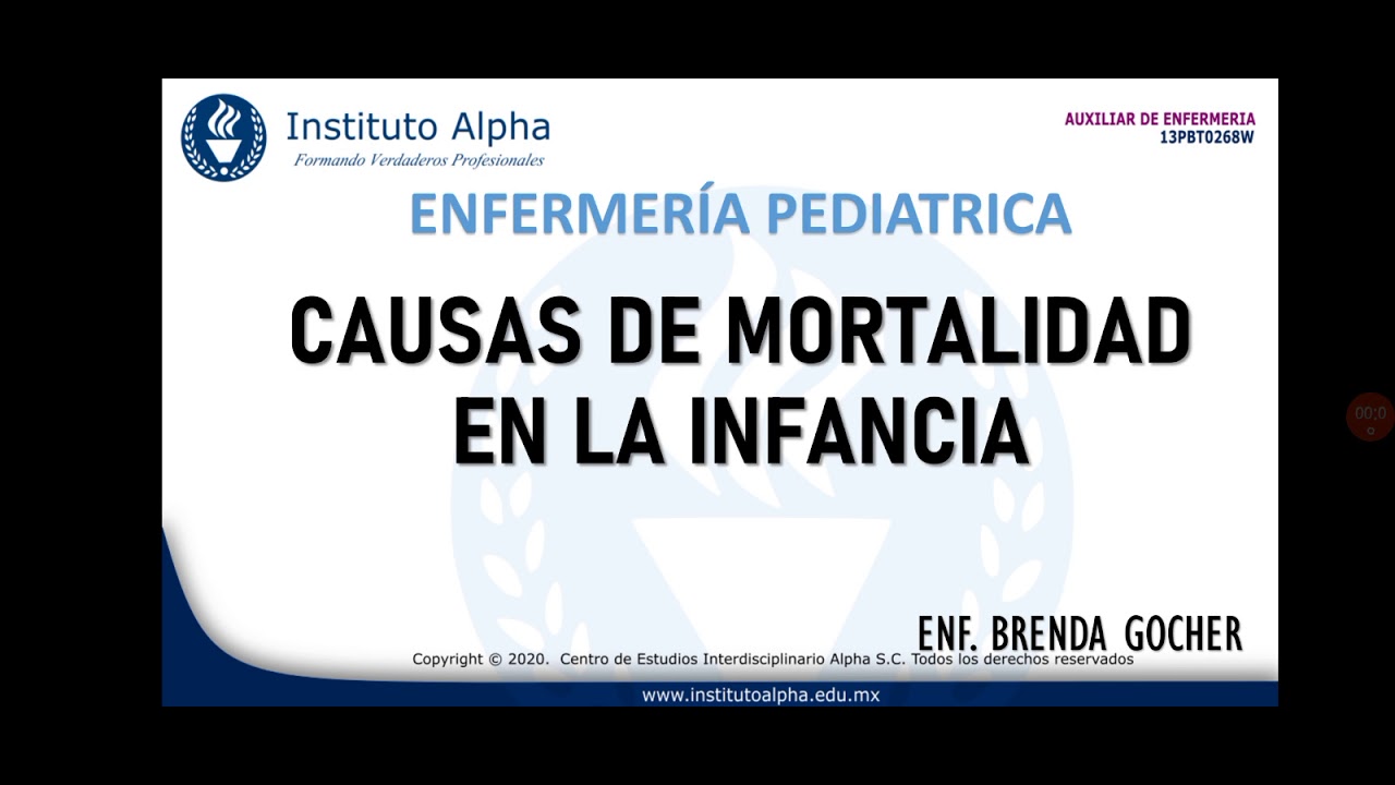 CAUSAS DE MORTALIDAD EN LA INFANCIA