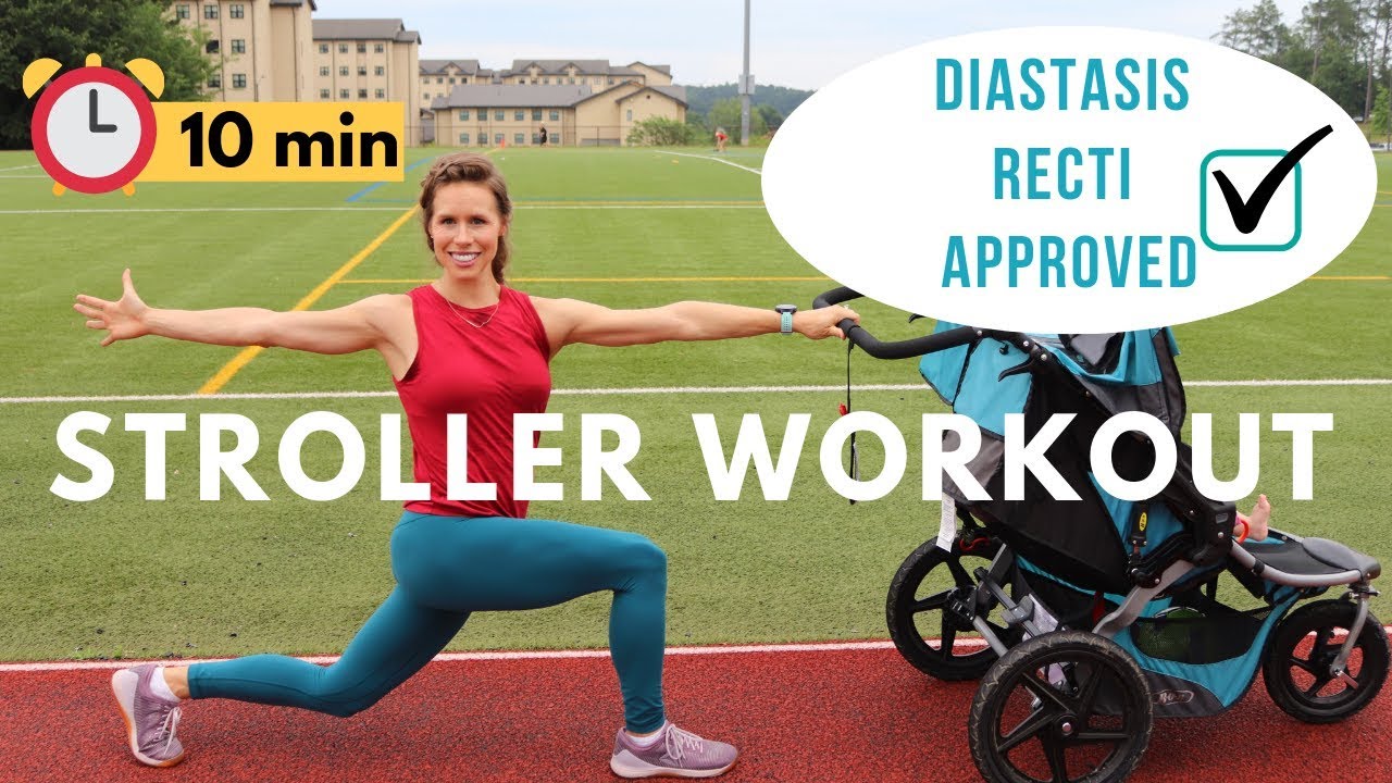 Diastasis Recti Safe STROLLER WORKOUT (Thighs & Booty)