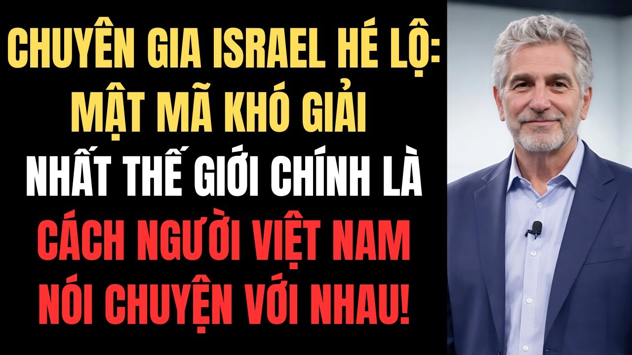 Chuyên Gia Israel Hé Lộ: Mật Mã Khó Giải Nhất Thế Giới Chính Là Cách Người Việt Nói Chuyện Với Nhau!