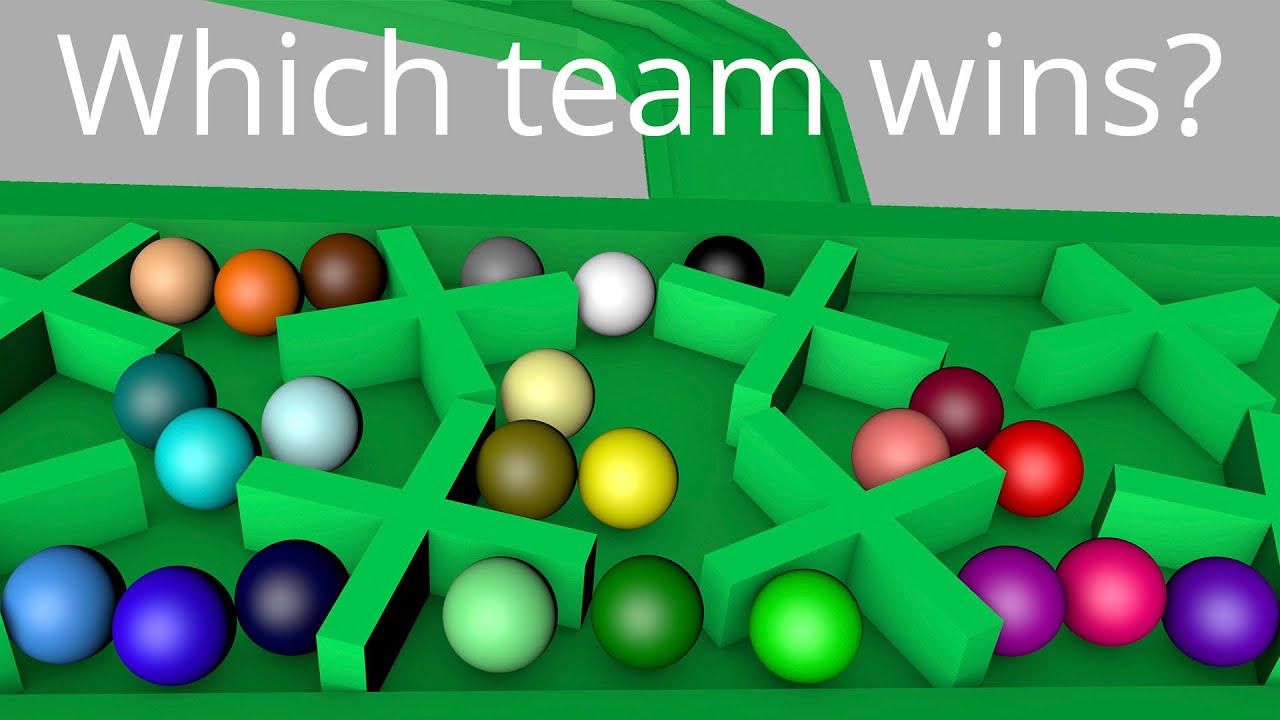 Marble Race Teams 3D Colors