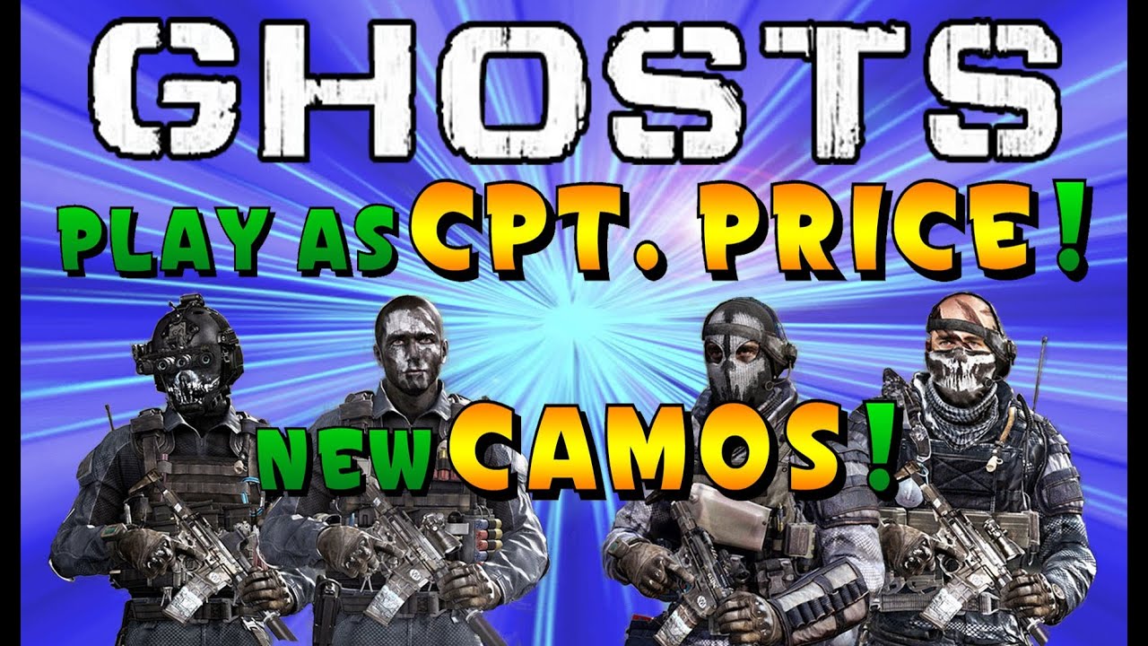 COD Ghosts NEW CAMOS, Play as 