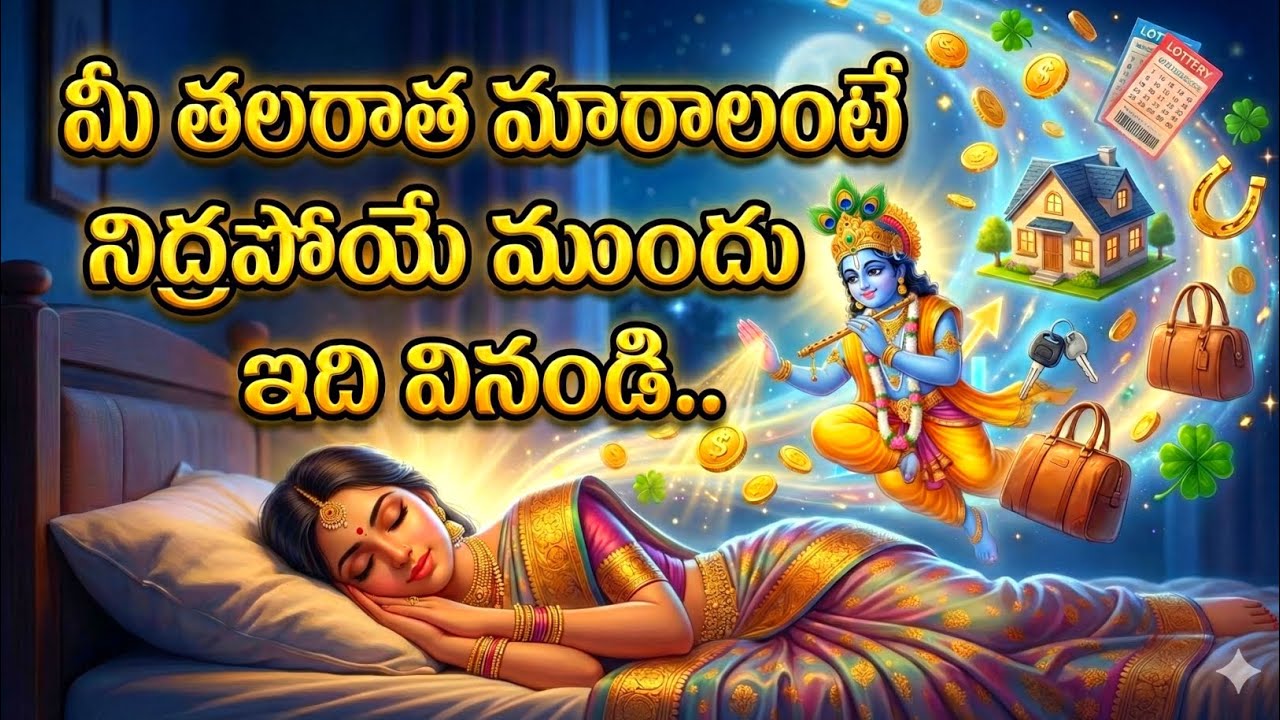 నిద్రపోయే ముందు ఈ వినండి | మీ తలరాత మారాలంటే శ్రీకృష్ణుడు మాటలు #srikrishna 
