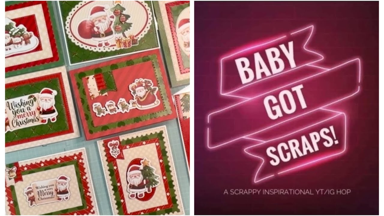 Making Christmas Cards from Scraps #keepitsimplepapercrafts #papercrafts #scrapbook 