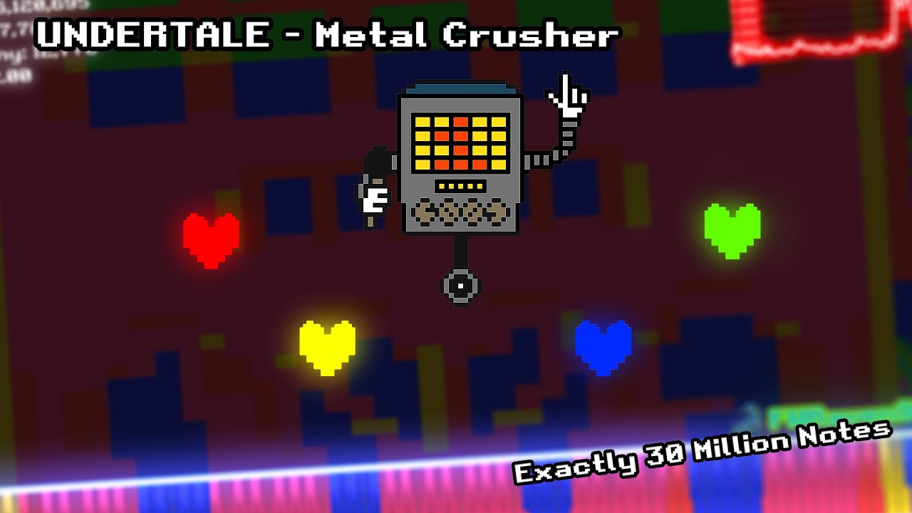 [Black MIDI] UNDERTALE - Metal Crusher - Exactly 30M Notes