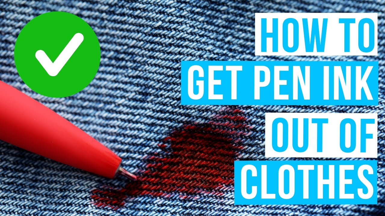 How to GET PEN INK OUT OF CLOTHES | Remove ink stains!