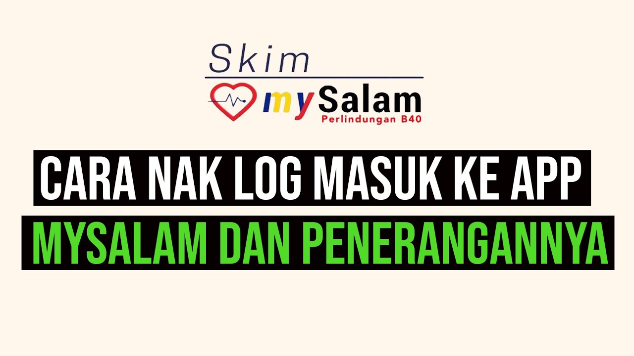 cara Log MASUK ke aplikasi MySalam oleh staff MySalam | saje sembang