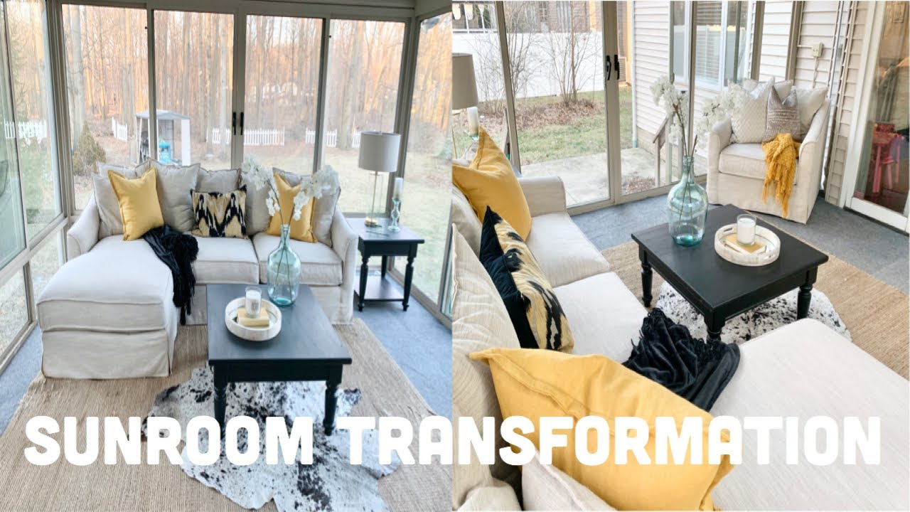 Vlog: Come Shop With Me | Sunroom Makeover Transformation
