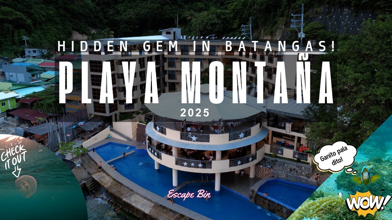 SECRET BEACH IN BATANGAS?! 😱🏝️ Sobrang Ganda ng Playa Montaña! (Escape Bin)