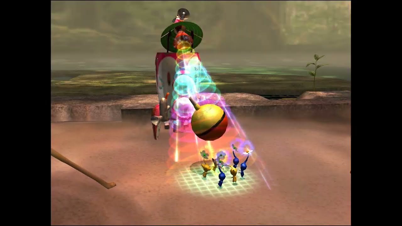 Pikmin 2 Lowering Perplexing Pool Water and Opening Shower Room