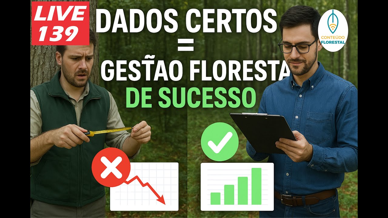 #LIVE 139 - Controle de qualidade dos dados no inventário para uma boa gestão florestal