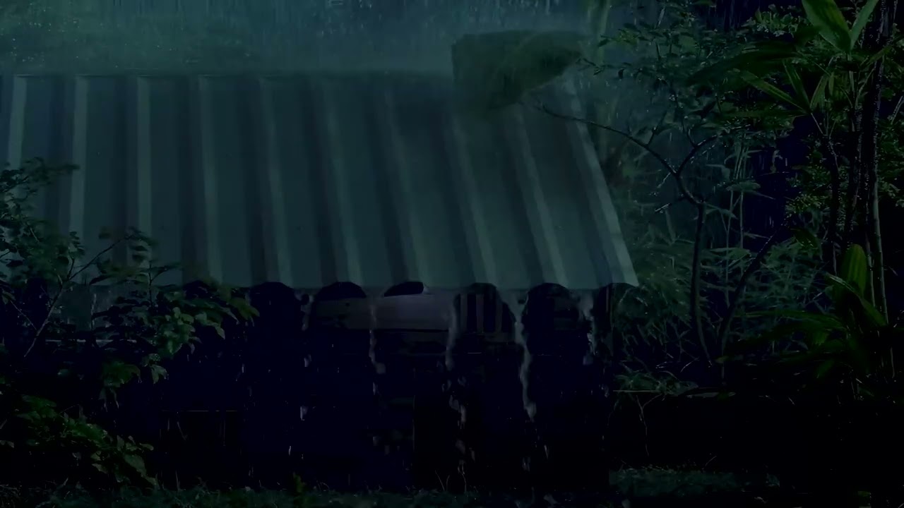 Unedited Rain on the Roof at Night | Real Sounds for Deep Sleep