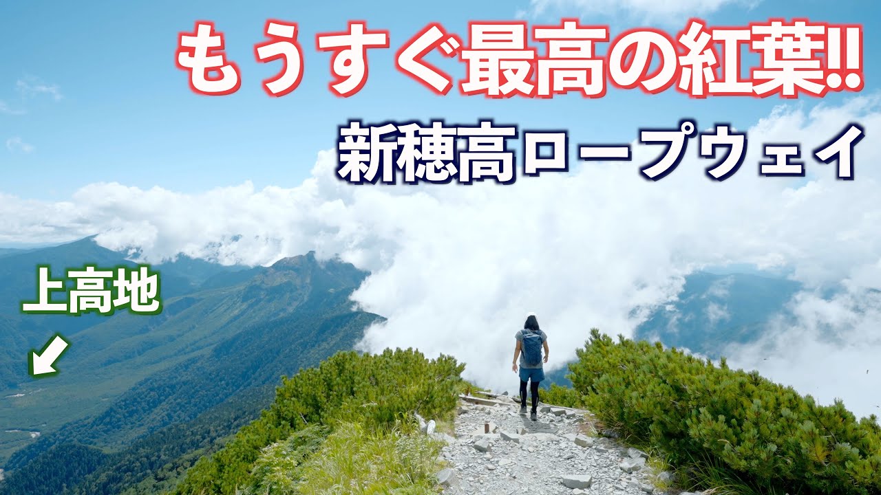 絶景ロープウェイに乗って標高2400mから上高地を見下ろしたら最高だった!!｜新穂高ロープウェイ｜西穂高岳独標｜奥飛騨温泉郷｜ドライブ｜田舎暮らし｜岐阜県｜4K