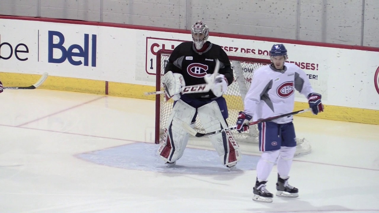 Carey Price working hard in practice, dec 15 2016