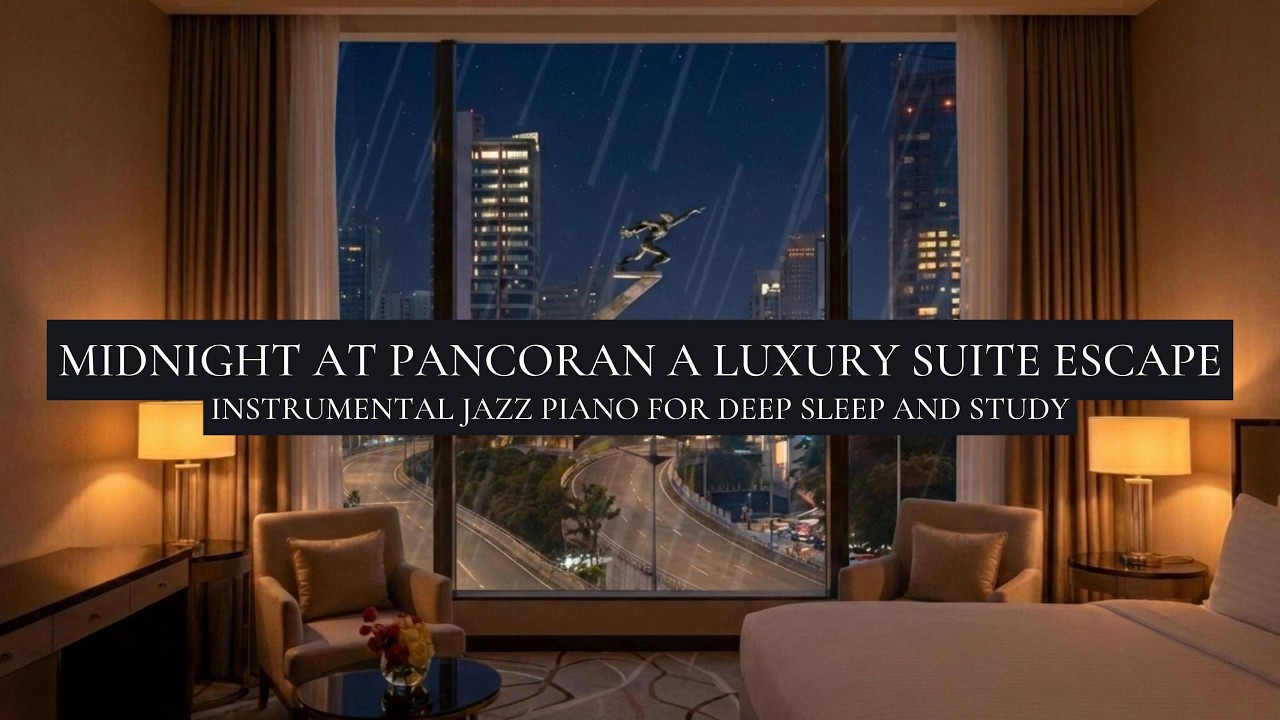 🌧️🎷Midnight at Pancoran A Luxury Suite Escape 🎹 | 🌙 Late Night Jazz in Jakarta 🌧️🎷