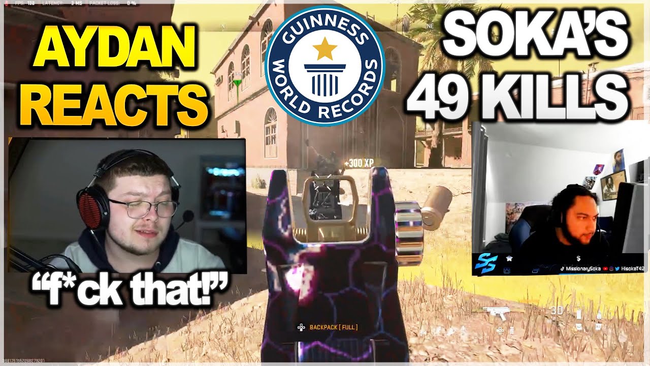 Aydan Reacts to Hisoka's 49 KILLS WORLD RECORD in $25K Faction Showdown Tournament! - Warzone 2