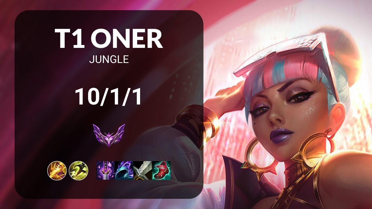 T1 Oner Qiyana vs KT Cuzz Pantheon JUNGLE - KR MASTER Patch 15.16