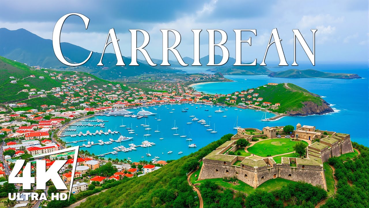 Caribbean 4K | Crystal Clear Waters, White Sand Beaches & Tropical Paradise - 4K Video