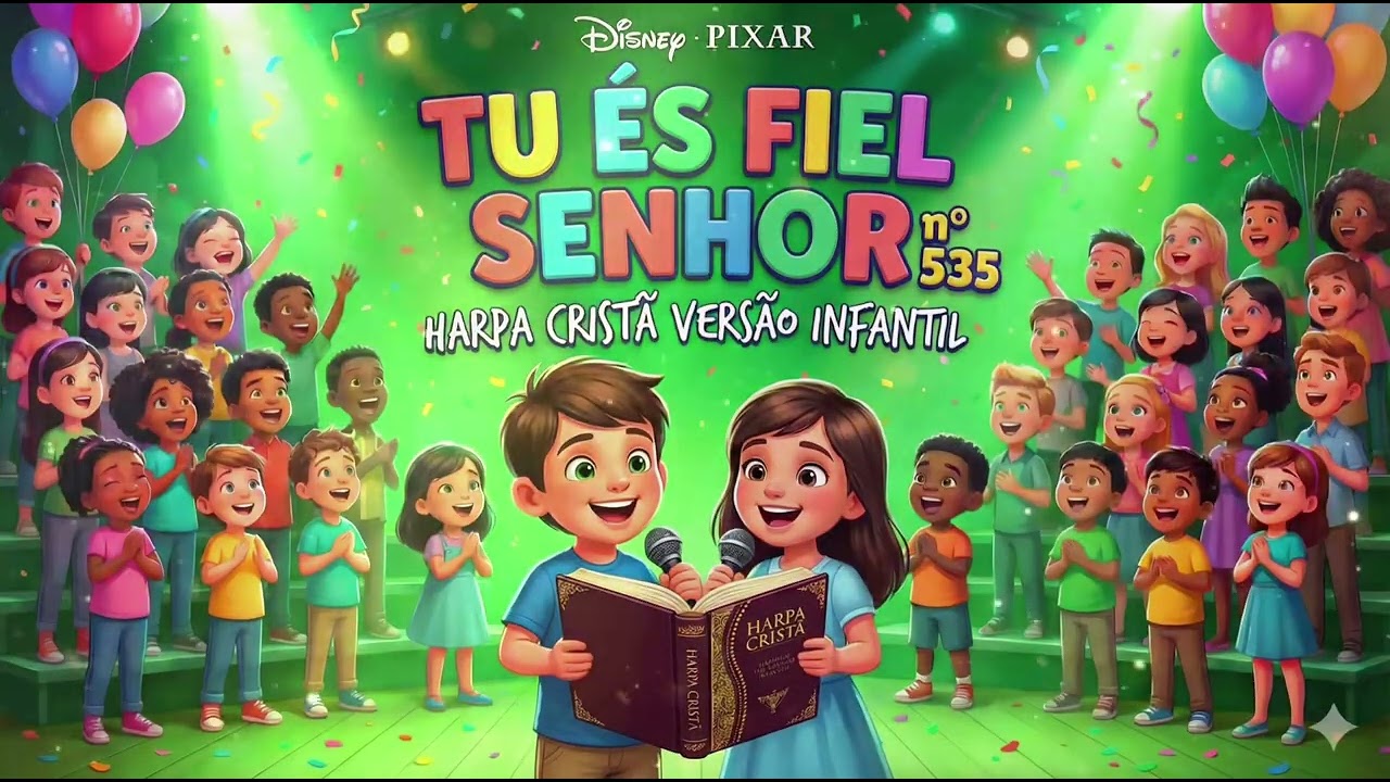 HARPA CRISTÃ  |  VERSÃO INFANTIL - Tu és Fiel Senhor (n°535)