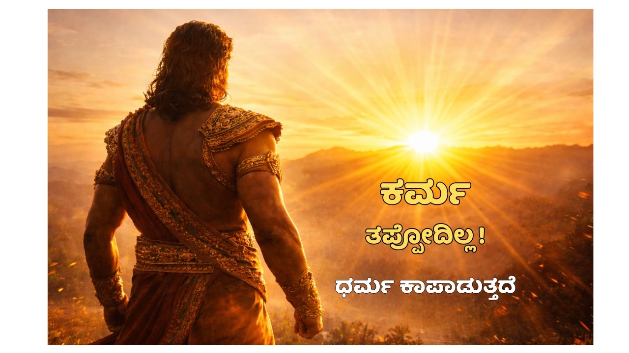 ಕರ್ಮ ತಪ್ಪೋದಿಲ್ಲ! ಧರ್ಮ ಕಾಪಾಡುತ್ತದೆ  ಮಹಾಭಾರತದ ಮಹಾ ಸತ್ಯ