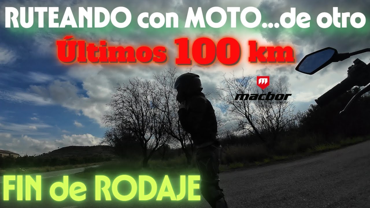 RUTEANDO con la Macbor Montana XR1 EVO de otro | ULTIMOS 100 km de RODAJE de la moto